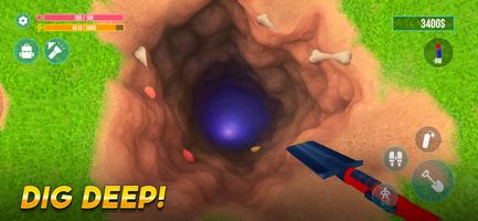 Digging Hole Mania Plakat