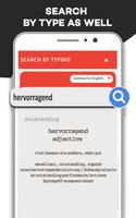 German To English Voice Dictionary–Search By Voice Affiche
