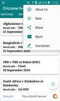 Criczon live score اسکرین شاٹ 3