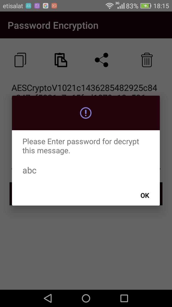 Encrypt password