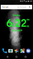 Smoke digital clock live wallp capture d'écran 2