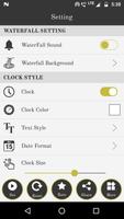 Waterfall digital clock lwp Ekran Görüntüsü 2