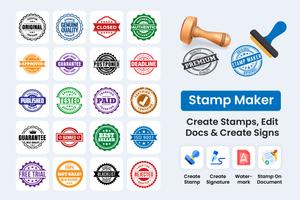 Stamp Maker: Stamp & Signature Affiche