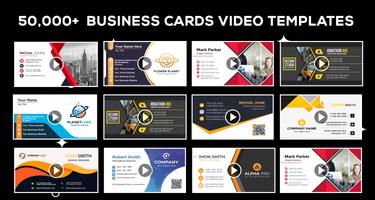 Video Business Card Maker: Visiting Card Maker Affiche