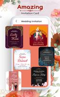 Wedding invitation card maker Affiche