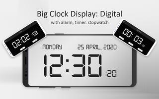 Big Clock Display: Digital पोस्टर