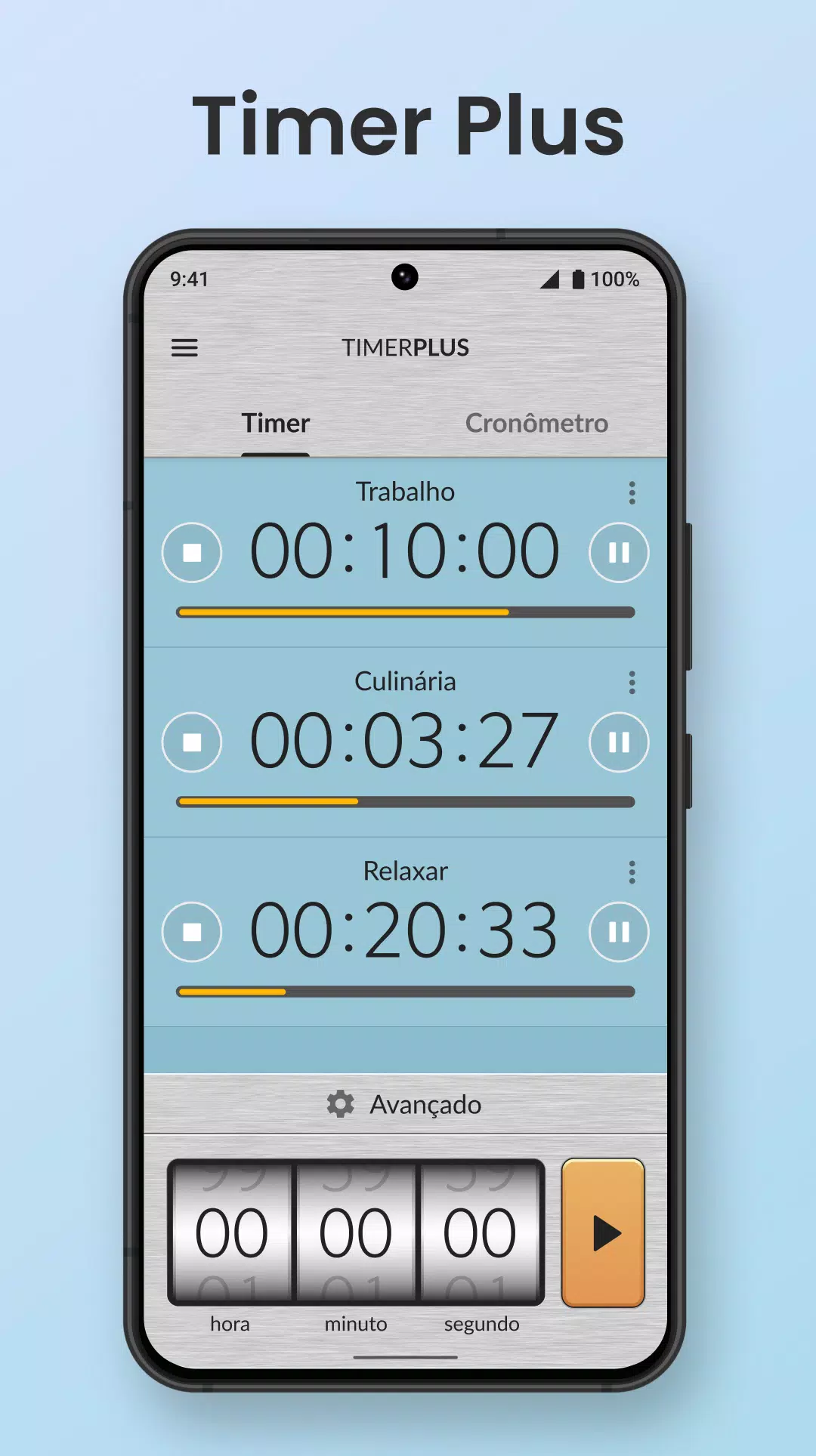 Cronômetro Timer Temporizador – Apps no Google Play