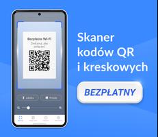 Skaner Kodów Kreskowych i QR + plakat