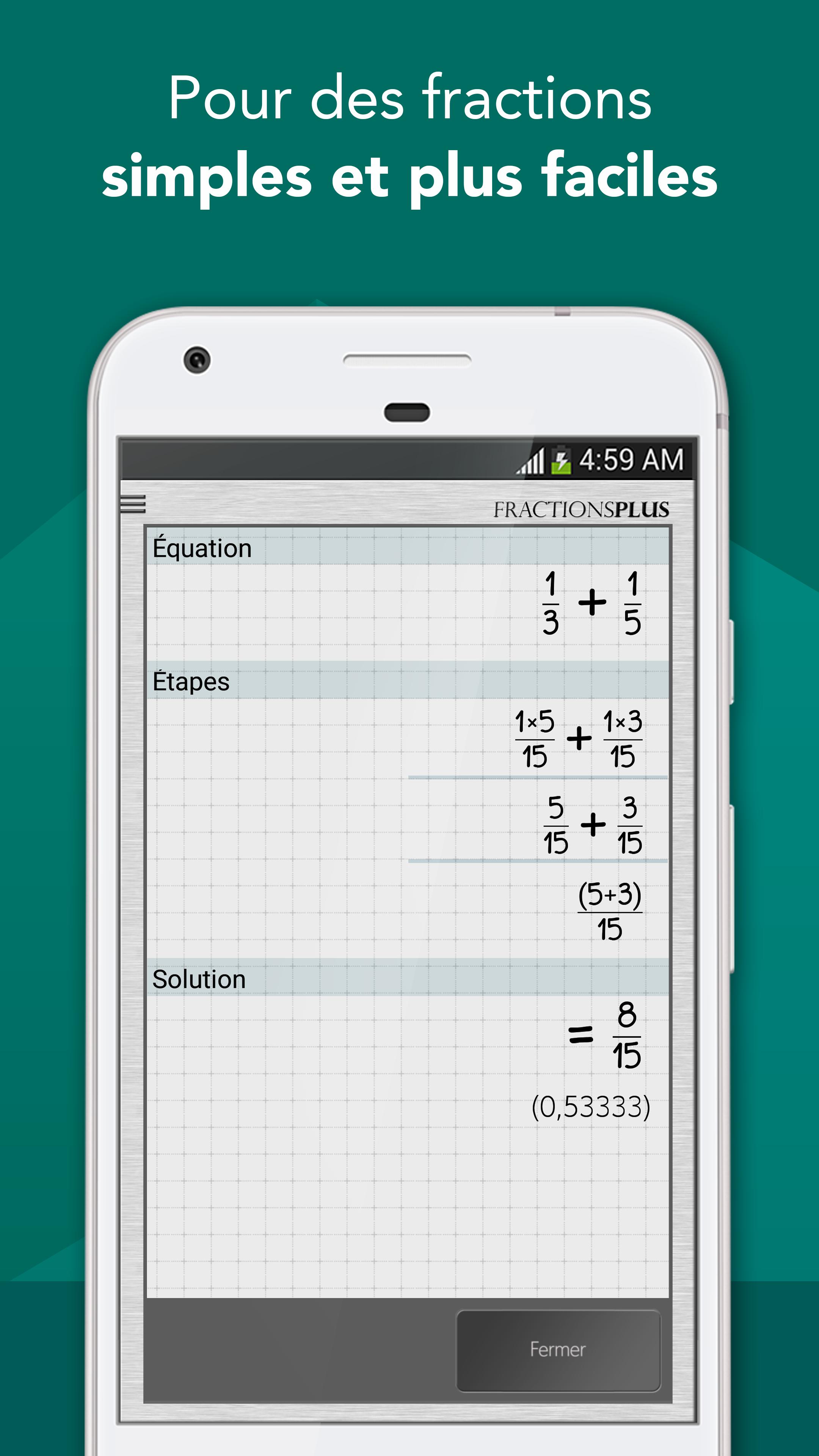 Calculatrice Fraction Gratuite pour Android - Téléchargez l'APK