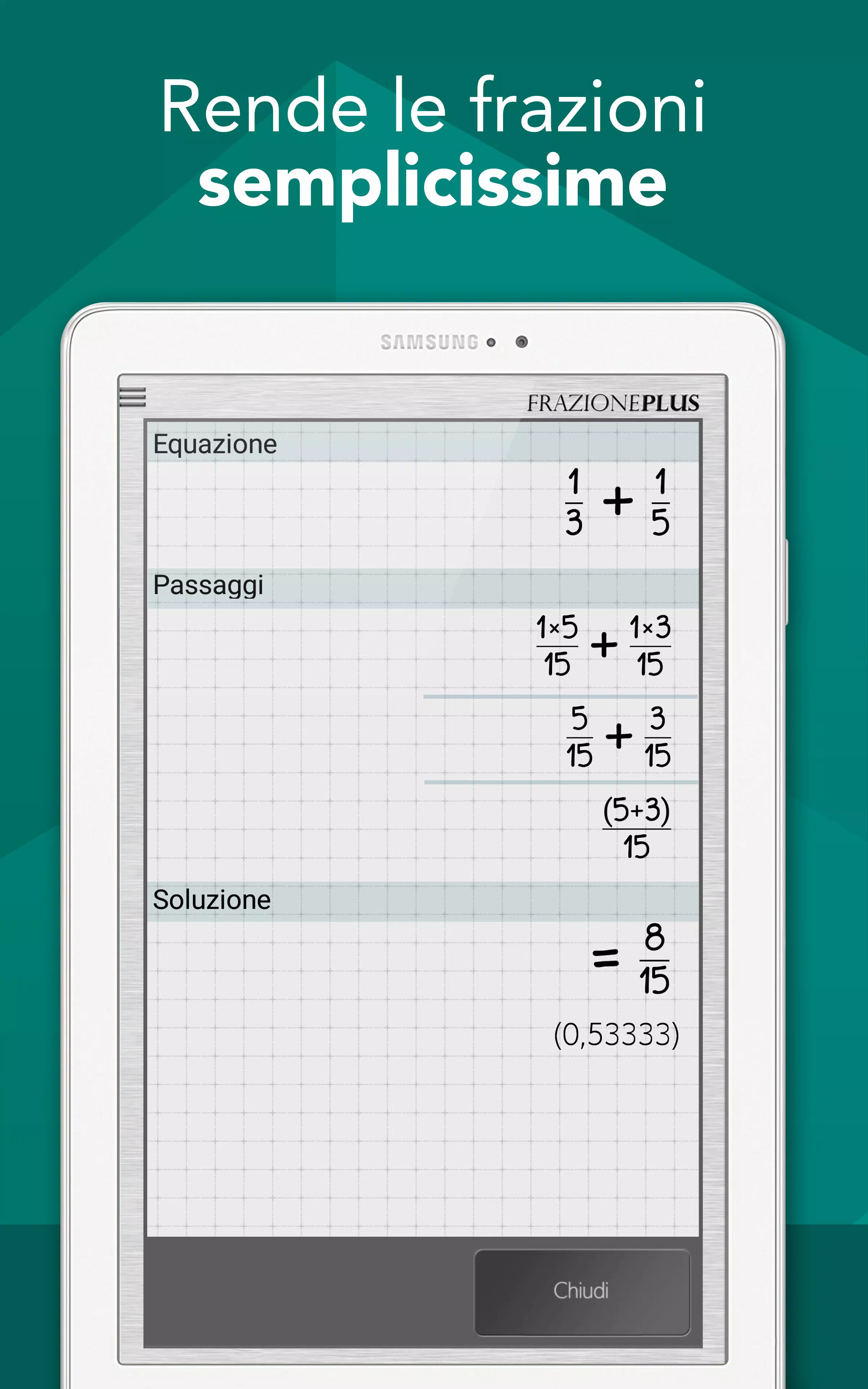 Calcolatore di Frazione APK per Android Download