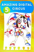 Digital Circus Pomni Coloring Affiche