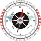 Bússola de giroscópio e navegação de rota de GPS ícone