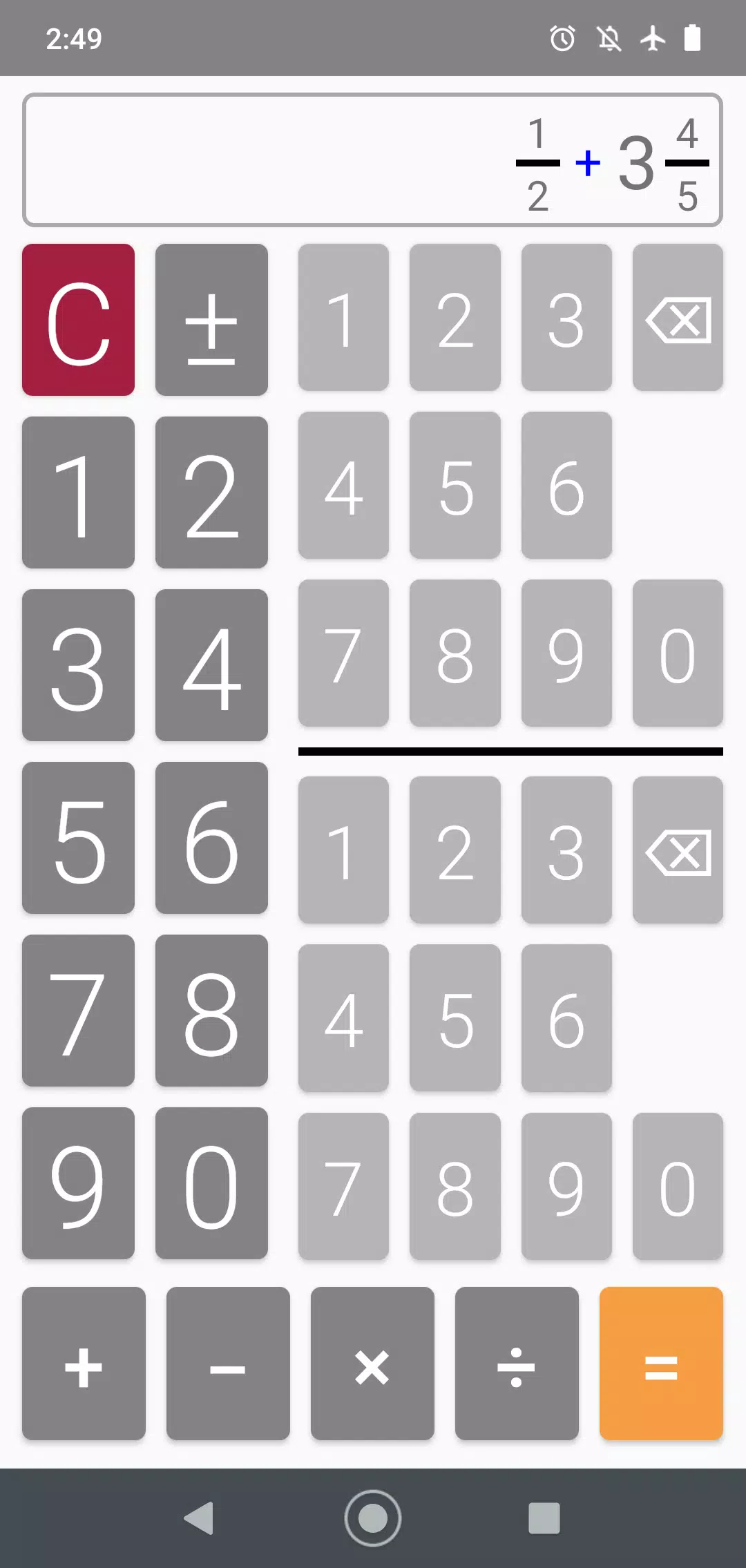 Descarga de APK de Calculadora de fracciones para Android