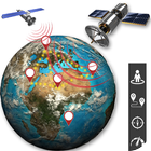 GPS Trực tiếp Bản đồ dẫn đường-trái đất Vệ tinh biểu tượng