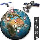GPS حي خريطة التنقل - أرض الأقمار الصناعية رأي أيقونة