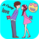 Pegatinas de amor para parejas- WAStickerApps أيقونة