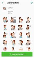 Pegatinas de amor para parejas- WAStickerApps スクリーンショット 1