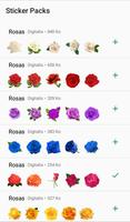 Nueva Rosas Pegatinas Para chatear - WAStickerApps постер