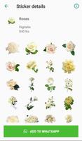 Nueva Rosas Pegatinas Para chatear - WAStickerApps скриншот 1