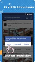 Video Story Saver for Facebook - Image and Video imagem de tela 1