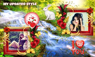 Natural Dual Photo Frame Affiche