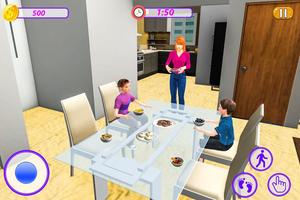 Virtual Mother Happy Family Simulator ảnh chụp màn hình 1