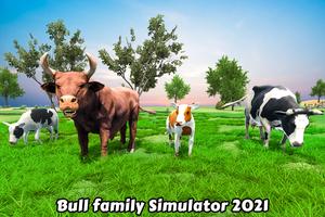 Angry Bull Family Survival 3D Affiche
