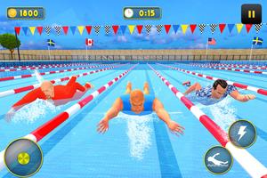 Swimming Pool Rush Water Race captura de pantalla 1