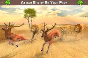 Lion Simulator: Jungle Family ảnh chụp màn hình 1