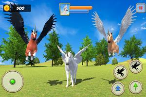 Unicorn Family Simulator Game постер