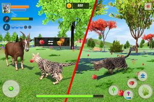 Cat Family Simulator: Wild Cat captura de pantalla 2