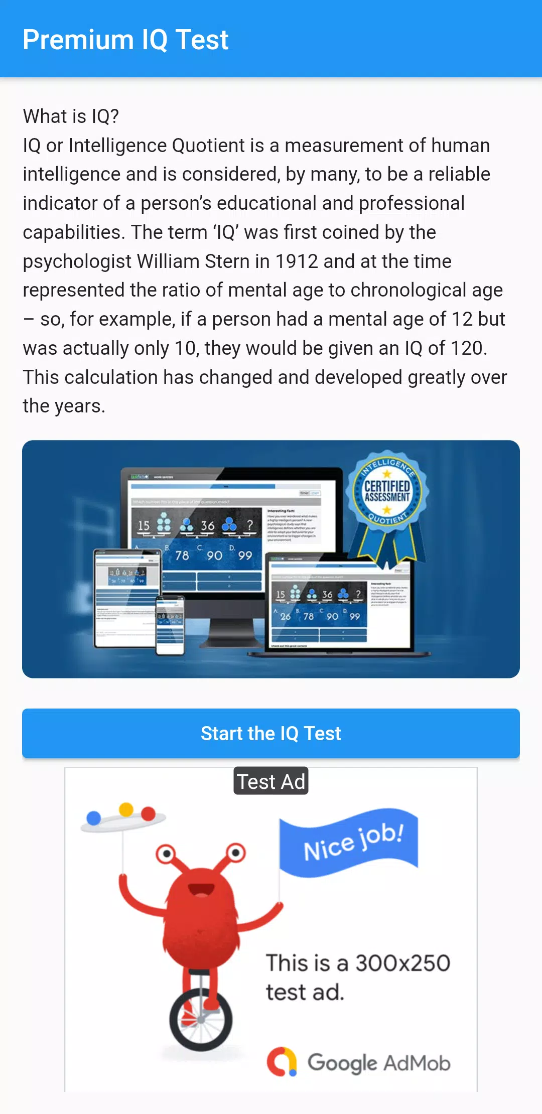 GMM IQ Test by 360 Digital Starters GmbH