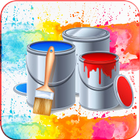 Kids Painting Book: Color shapes icône