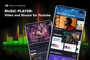 Music player: Video and Stream پوسٹر