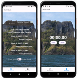 World Clock with 3 timezones APK