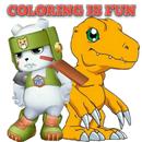 Digimons Kids Coloring Book APK