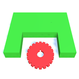 Color Cut 3D Roller Blade Slice Puzzle Game-icoon