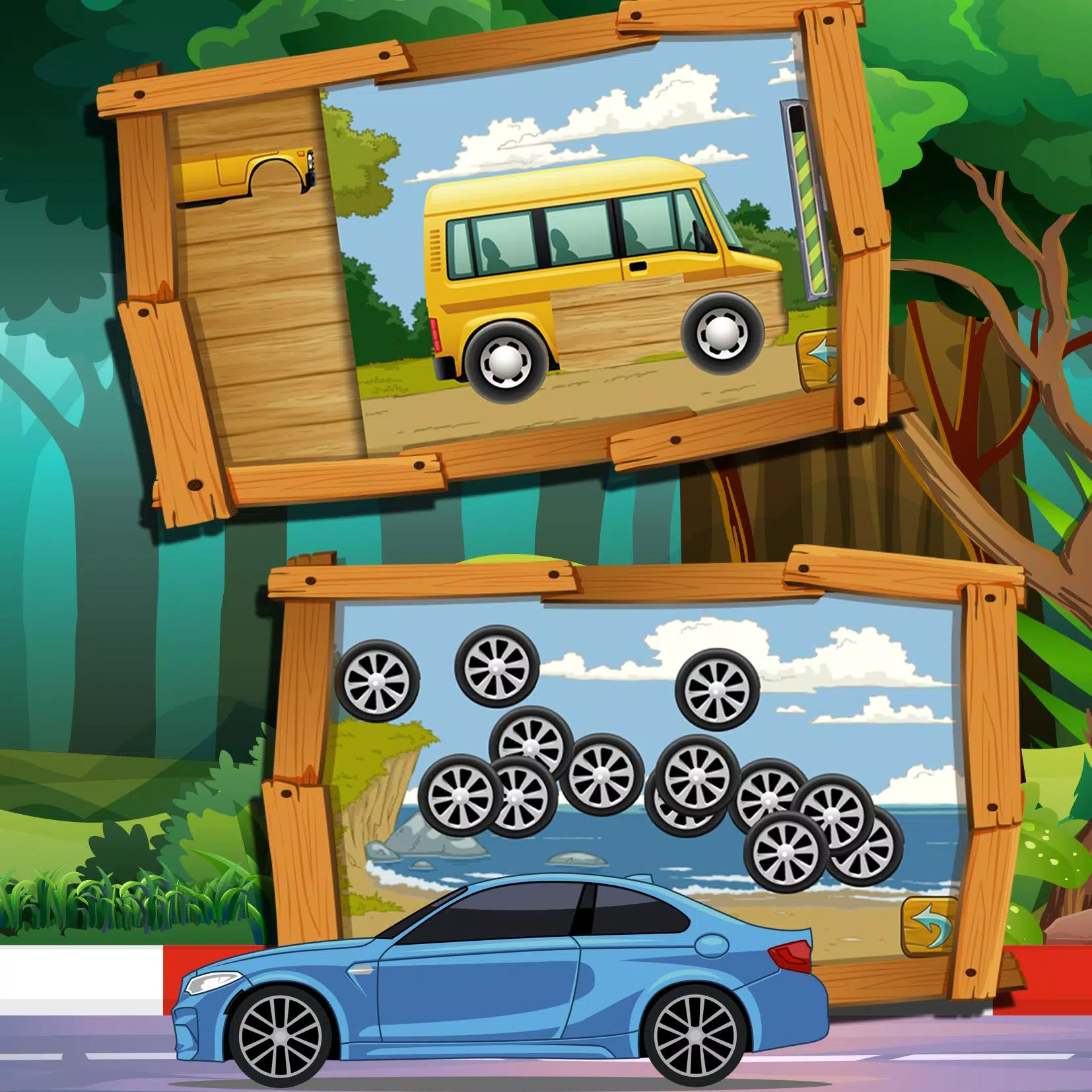 Puzzle pour enfants - voitures | Jeu hors ligne pour Android - Téléchargez  l'APK