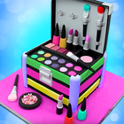Maquilleuse Cake Box Cosmetic icône