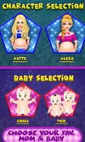 Pregnant Mommy And Newborn Twin Baby Care Game imagem de tela 1