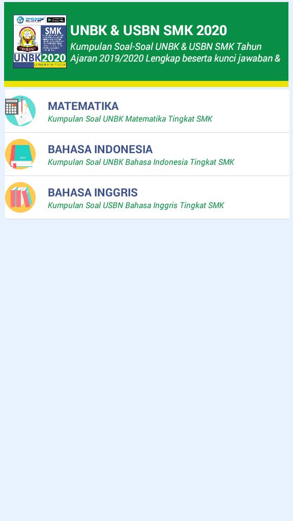 Soal Un Smk 2020 Usbn Unbk For Android Apk Download