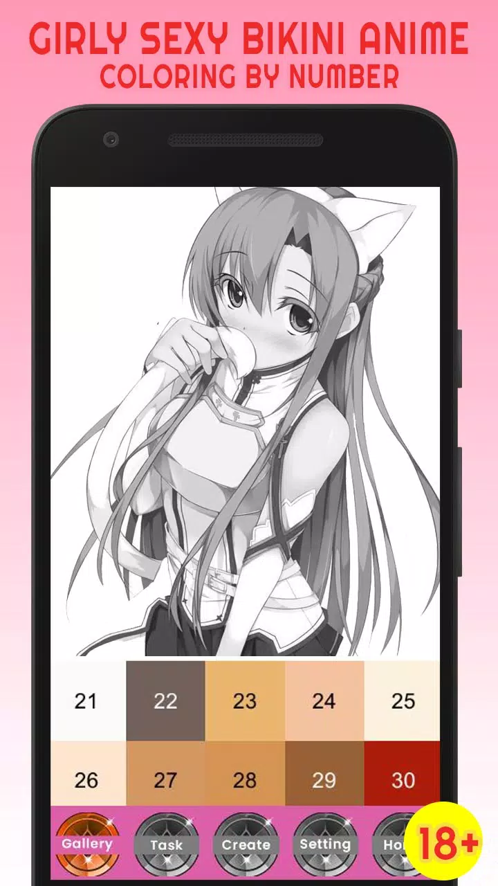 Jogo de colorir anime adulto sexy versão móvel andróide iOS apk