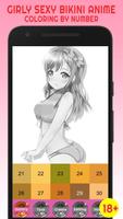 Sexy Girl Bikini Anime Color B capture d'écran 3