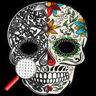 Skull Art Tattoo Coloring icon