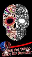 Skull Art Tattoo Coloring screenshot 1