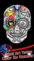 Skull Art Tattoo Coloring screenshot 3