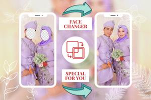 Hijab Couple Wedding Fashion S الملصق