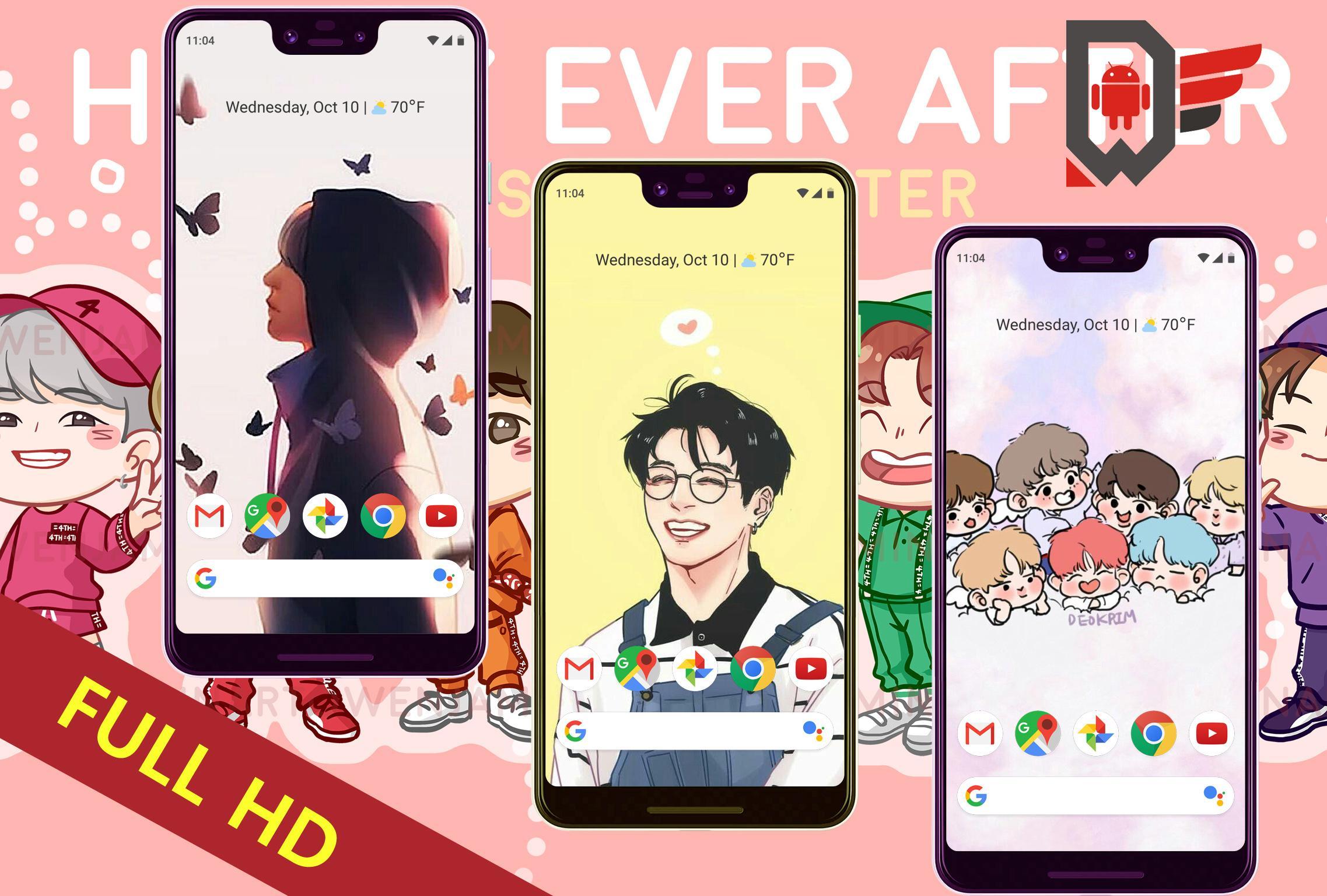 BTS Cartoon Wallpaper Android के लिए APK डाउनलोड करें BTS Cartoon Wallpaper Android के लिए APK डाउनलोड करें
