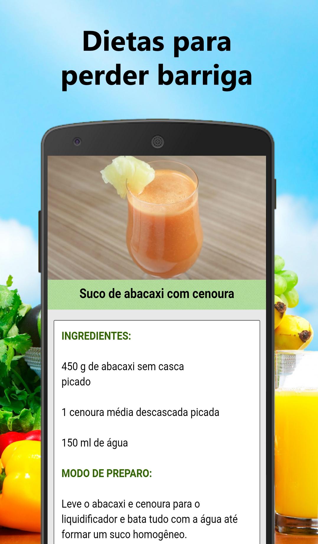 Dietas para Perder Barriga Emagrecer Rápido para Android - APK Baixar