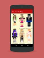 Minecraft Skins for Girls Cool تصوير الشاشة 1